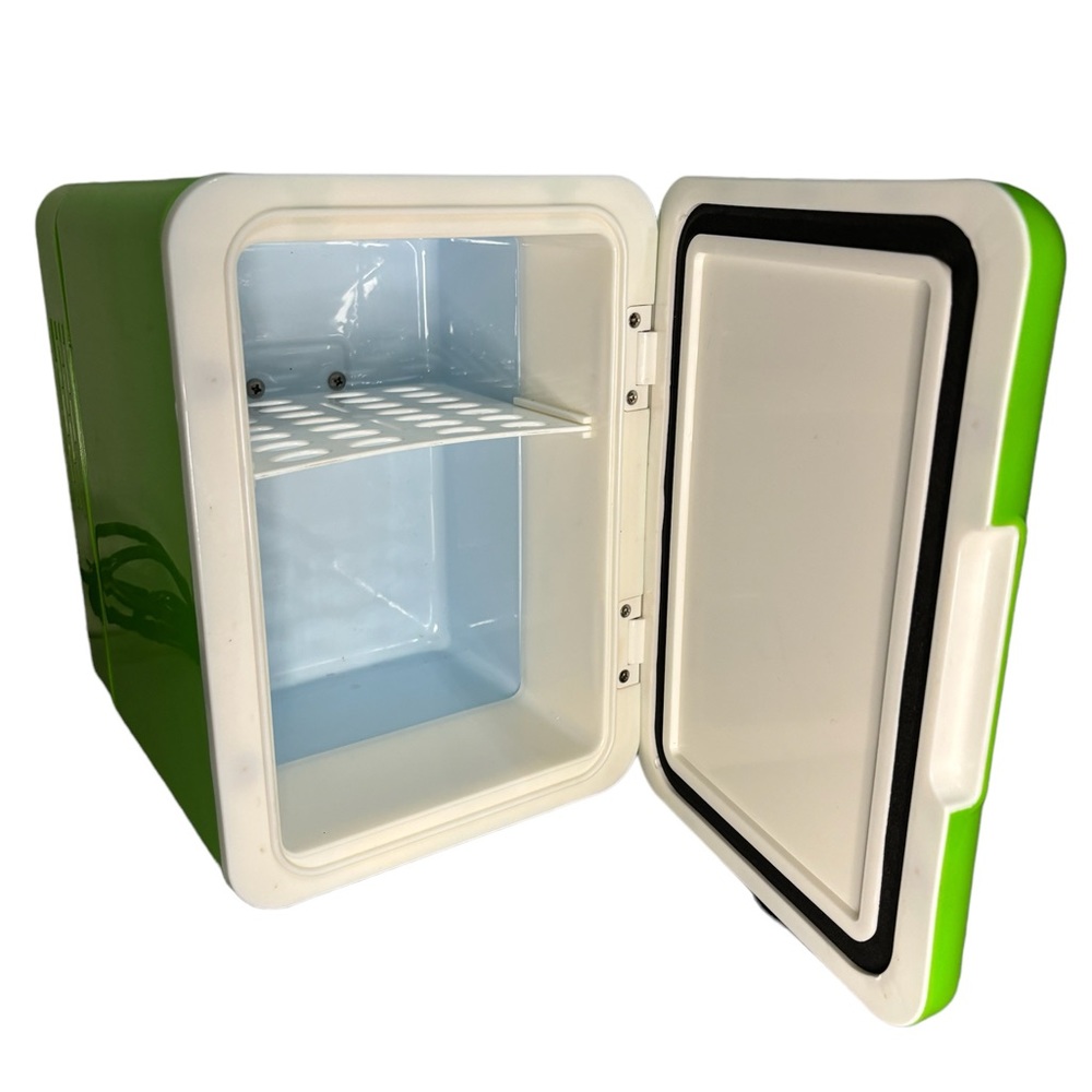 Mountain Dew 6 Can Mini Fridge Beverage Center Lime Green Logo. Works 9.5”x 7” - Picture 2 of 12